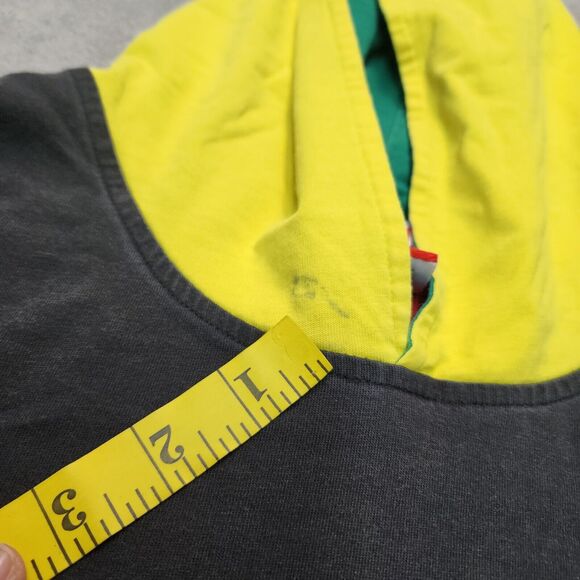 VTG Mickey Mouse Men's Multi Color Block Short Sleeve Hooded Shirt Size L / XL - Picture 10 of 15